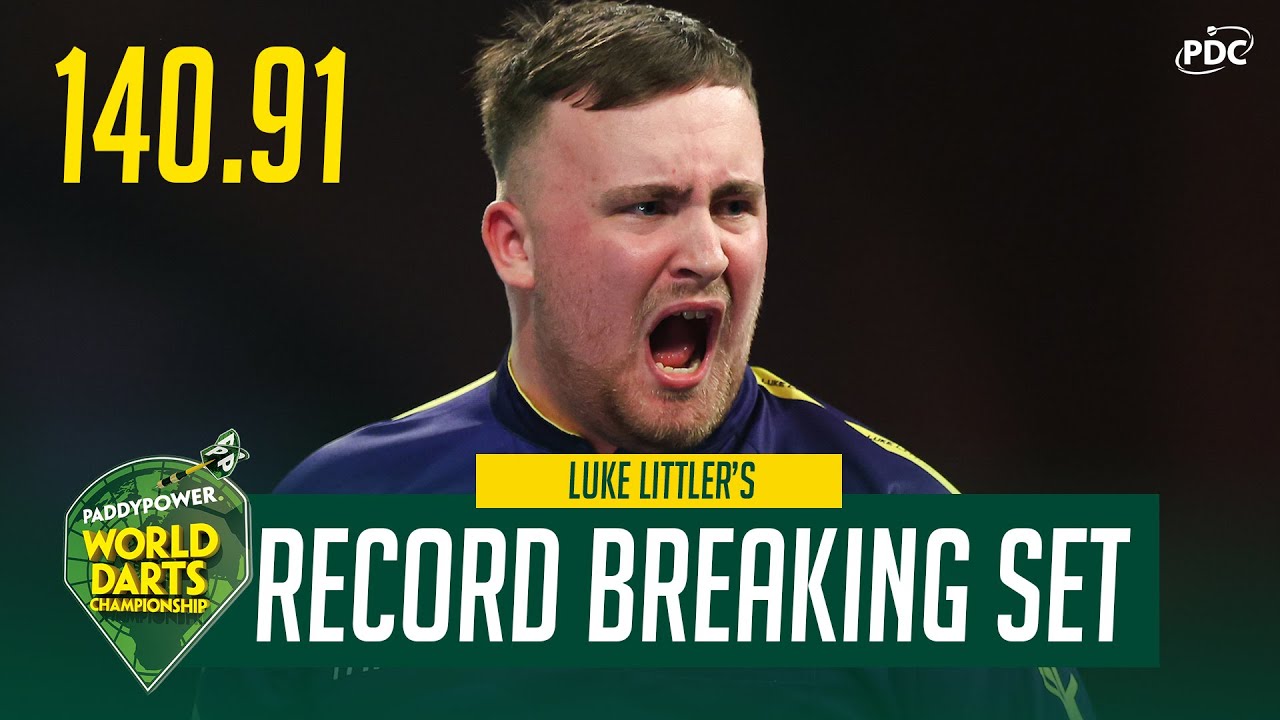 Luke Littler hits PDC World Championship record set average of 147